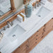 james martin savannah 72" double vanity driftwood with arctic fall solid surface top