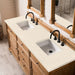 James Martin Savannah 72" Double Vanity Driftwood With Eternal Marfil Silestone Top
