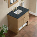 James Martin Solene 36 Inch Single Vanity in Seaside Oak With Charcoal Soapstone Quartz Top