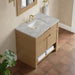 James Martin Solene 36 Inch Single Vanity in Seaside Oak With Victorian Silver Quartz Top