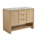 James Martin Solene 48 Inch Single Vanity in Seaside Oak With Siberian Silestone Top