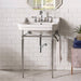 James Martin Wellington 24 Inch Single Vanity With Chrome Finish Stand Corner View