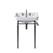 James Martin Wellington 24 Inch Single Vanity With Matte Black Finish Stand Front View