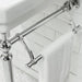 James Martin Wellington 24" Single Vanity With Chrome Finish Stand Towel Holder With Towel
