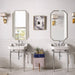 James Martin Wellington 24" Single Vanity With Chrome Finish Stand Two Unit