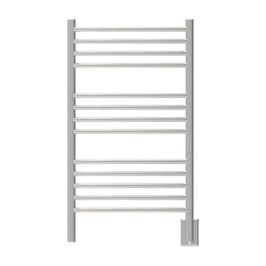Jeeves Model C Curved 13 Bar Towel Warmer in Brushed Stainless Front View