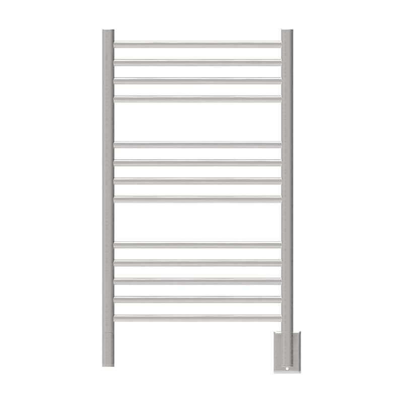 Jeeves Model C Straight 13 Bar Towel Warmer in Brushed Stainless Front View