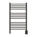 Jeeves Model C Straight 13 Bar Towel Warmer in Oil Rubbed Bronze Front View