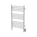 Jeeves Model C Straight 13 Bar Towel Warmer in White Corner View