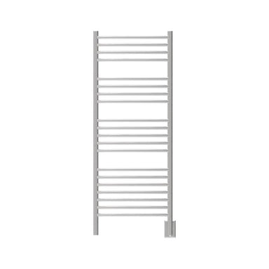 Jeeves Model D Curved 20 Bar Towel Warmer in Brushed Stainless Front View