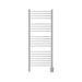 Jeeves Model D Curved 20 Bar Towel Warmer in Brushed Stainless Front View