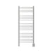 Jeeves Model D Curved 20 Bar Towel Warmer in Polished Stainless Front View