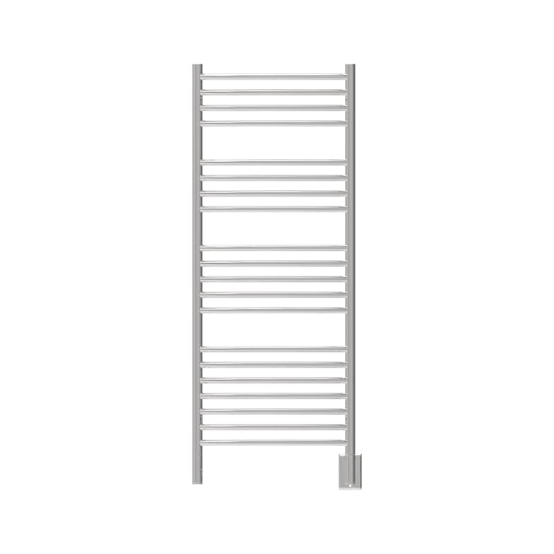 Jeeves Model D Curved 20 Bar Towel Warmer in Polished Stainless Front View