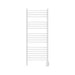 Jeeves Model D Curved 20 Bar Towel Warmer in White Front View