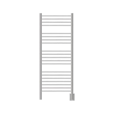 Jeeves Model D Straight 20 Bar Towel Warmer in Brushed Stainless Front View