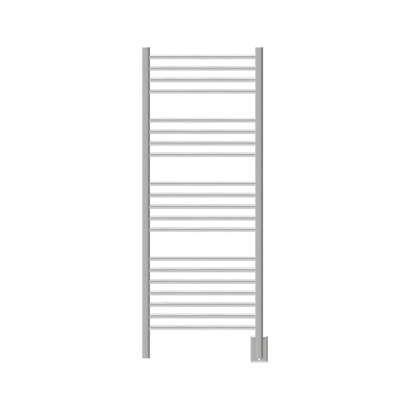 Jeeves Model D Straight 20 Bar Towel Warmer in Brushed Stainless Front View