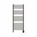 Jeeves Model D Straight 20 Bar Towel Warmer in Oil Rubbed Bronze Front View