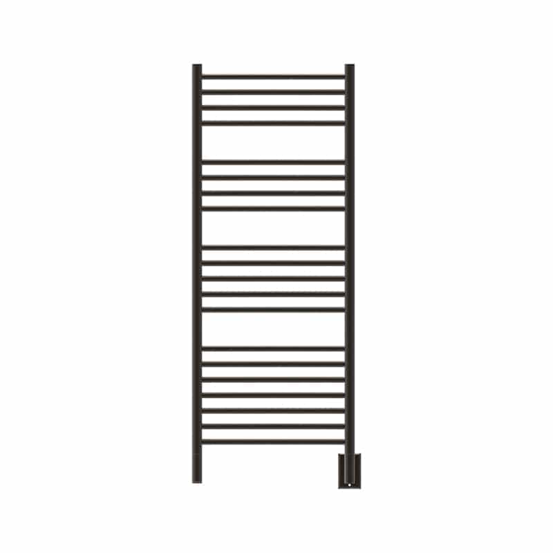 Jeeves Model D Straight 20 Bar Towel Warmer in Oil Rubbed Bronze Front View