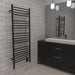 Jeeves Model D Straight Towel Warmer in Oil Rubbed Bronze Corner View Lifestyle