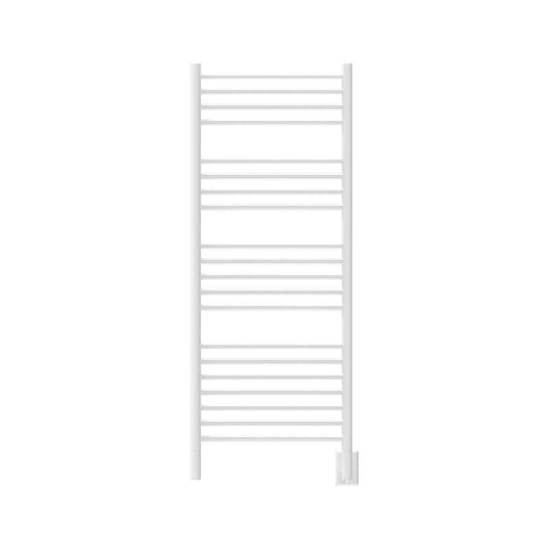 Jeeves Model D Straight Towel Warmer in White Front View