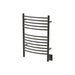 Jeeves Model E Curved Towel Warmer in Oil Rubbed Bronze Corner View