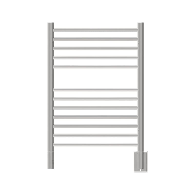 Jeeves Model E Straight 12 Bar Towel Warmer in Polished Stainless Front View