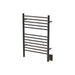 Jeeves Model E Straight Towel Warmer in Oil Rubbed Bronze Corner View