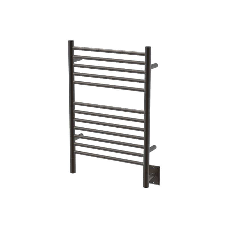 Jeeves Model E Straight Towel Warmer in Oil Rubbed Bronze Corner View