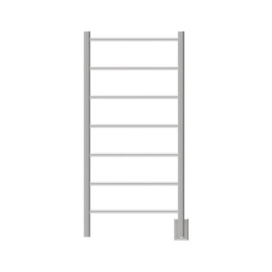 Jeeves Model F Straight 7 Bar Drying Rack in Brushed Stainless Front View