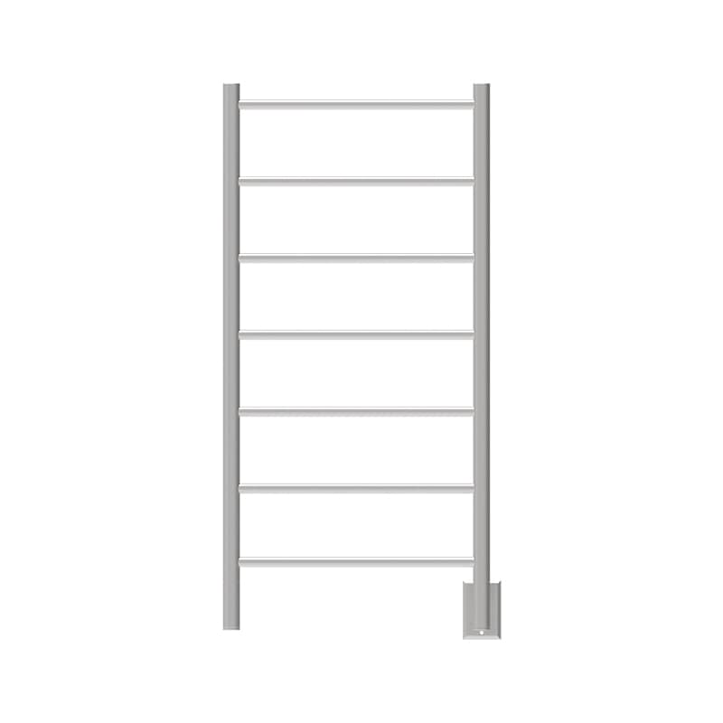 Jeeves Model F Straight 7 Bar Drying Rack in Brushed Stainless Front View