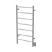 Jeeves Model F Straight 7 Bar Drying Rack in Polished Stainless Corner View