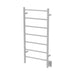Jeeves Model F Straight 7 Bar Drying Rack in White Corner View