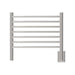 Jeeves Model H Curved 7 Bar Towel Warmer in Polished Stainless Front View