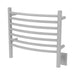 Jeeves Model H Curved Towel Warmer in White Corner View