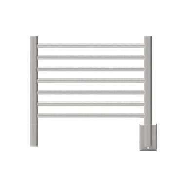 Jeeves Model H Straight 7 Bar Towel Warmer in Brushed Stainless Front View