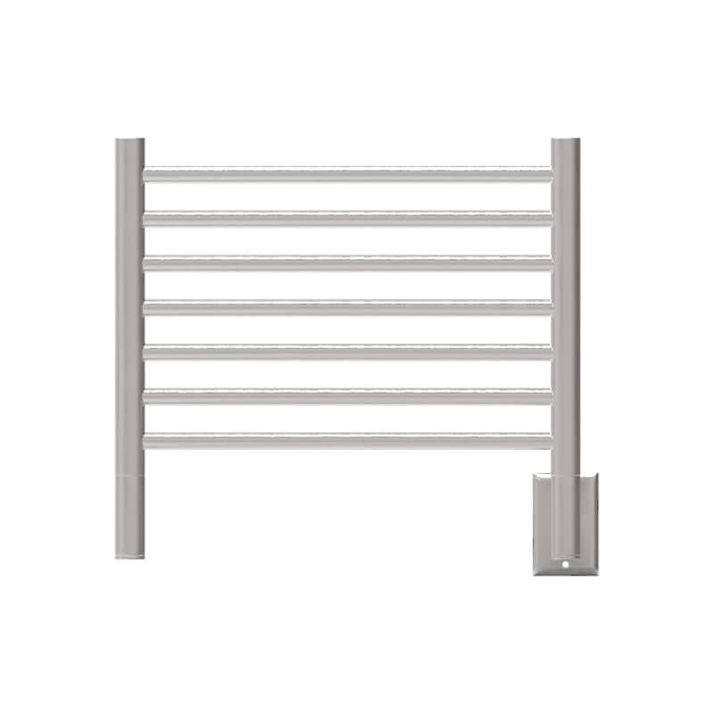 Jeeves Model H Straight 7 Bar Towel Warmer in Brushed Stainless Front View