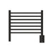 Jeeves Model H Straight 7 Bar Towel Warmer in Oil Rubbed Bronze Front View