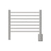 Jeeves Model H Straight 7 Bar Towel Warmer in Polished Stainless Front View