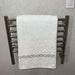 Jeeves Model H Straight Towel Warmer in Polished Stainless Front View Up Close
