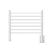 Jeeves Model H Straight Towel Warmer in White Front View