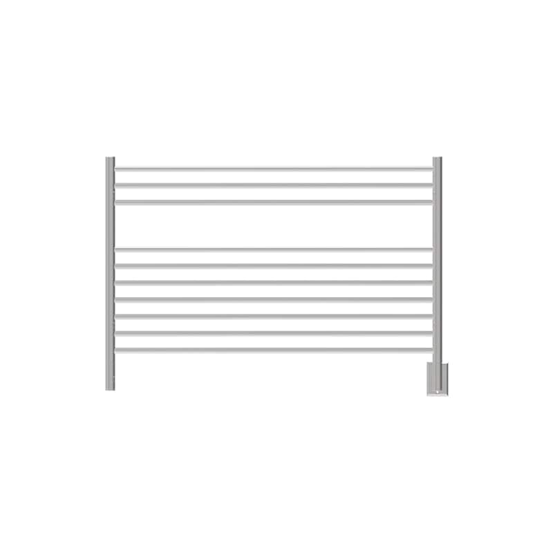 Jeeves Model L Straight Towel Warmer in Polished Stainless Front View