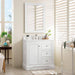 James Martin De Soto 36" Single Vanity Bright White Front View