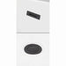 Juno 59" Freestanding Acrylic White Bathtub With Matte Black Trim Pop Up Drain and Overflow Plate