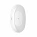 Juno 59 Inch Freestanding Acrylic Matte White Bathtub With Polished Chrome Trim and Brushed Gold Top View