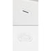 Juno 63" Freestanding Acrylic Matte White Bathtub With Shiny White Trim and Brushed Gold Faucet Pop Up Drain and Overflow-Plate