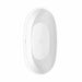 Juno 63 Inch Freestanding Acrylic Matte White Bathtub With Shiny White Trim and Matte Black Faucet Top View