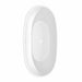 Juno 67 Inch Freestanding Acrylic Matte White Bathtub With Shiny White Trim and Brushed Gold Faucet Top View