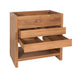Kai 30 inch Single Sink Teak Bathroom Vanity Natural Teak Cabinet Only Open Drawer
