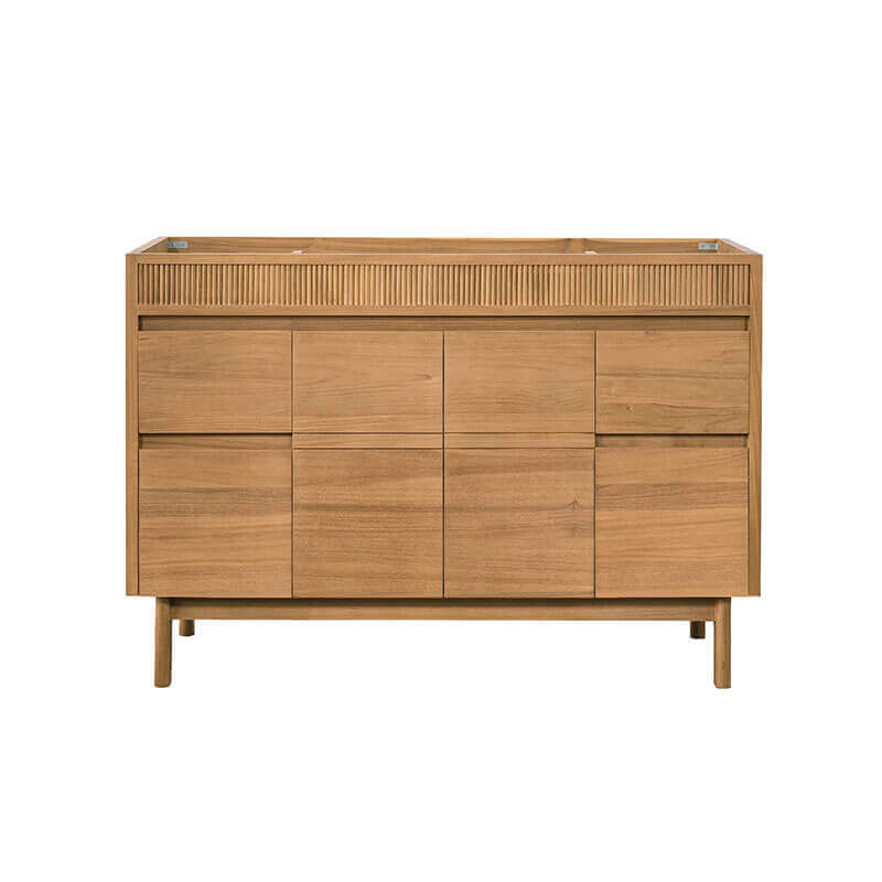Kayla 48 inch Single Vanity Natural Teak Cabinet Only