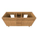Kayla 60 inch Double Vanity Natural Teak Cabinet Only Tope View
